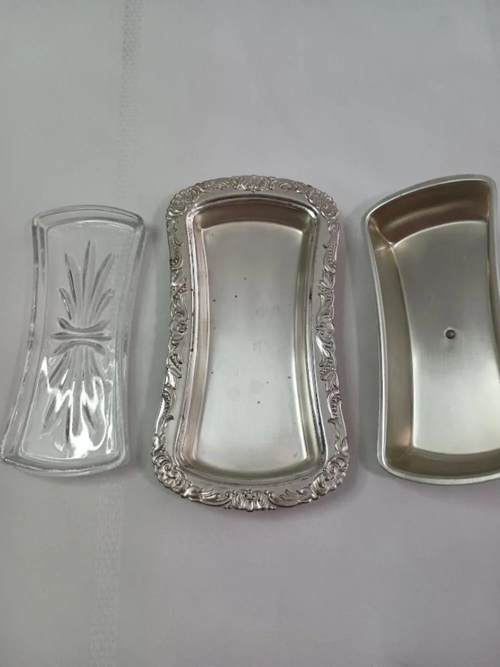 Vintage WMF Ikora Silver Plated Butter Dish with Swirl Brushed Finish